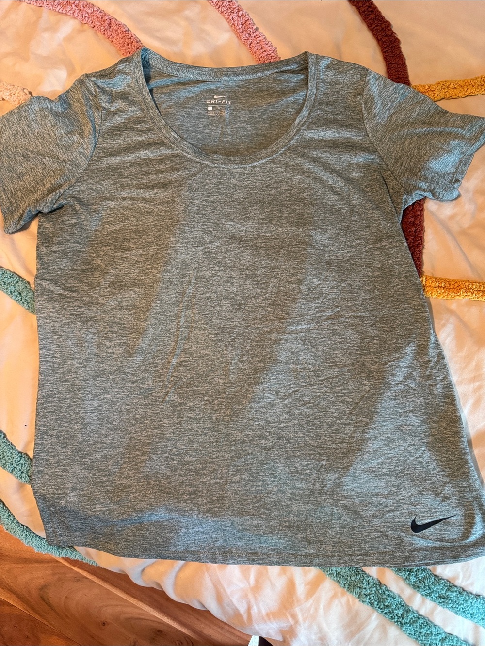 Nike Heather Green Short Sleeve Dri-FIT Tee